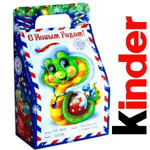 Детский подарок на Новый Год в жестяной упаковке весом 335 грамм по цене 1312 руб в Чулыме