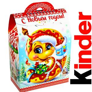 Детский подарок на Новый Год в жестяной упаковке весом 430 грамм по цене 1657 руб в Чулыме