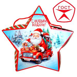 Детский подарок на Новый Год в жестяной упаковке весом 950 грамм по цене 1182 руб в Чулыме